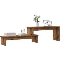 vidaXL Tv-meubelset Oud Hout 180 x 30 x 43 cm Bewerkt hout