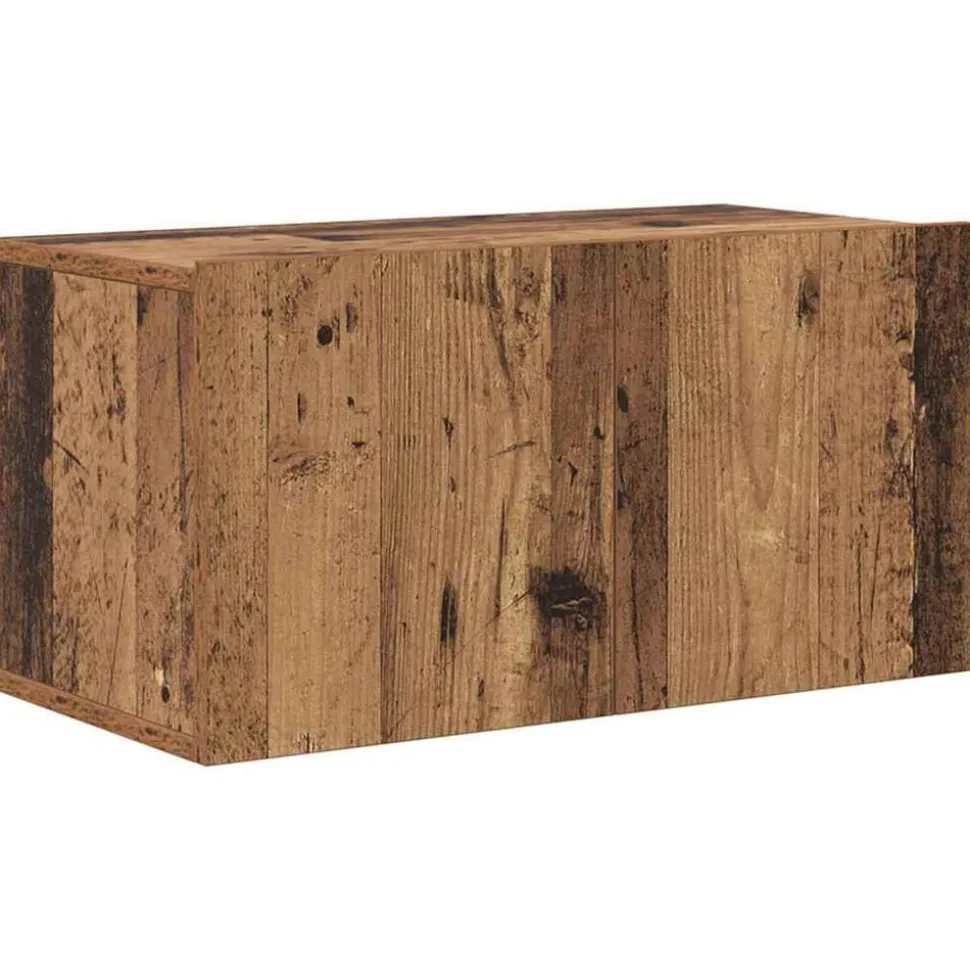 vidaXL Tv-meubelset Wandgemonteerd Bruin 60 x 30 x 30 cm Bewerkt hout