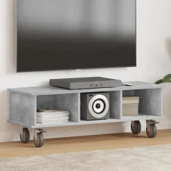 vidaXL TV-standaard Beton Grijs 100 x 35 x 35 cm Bewerkt hout