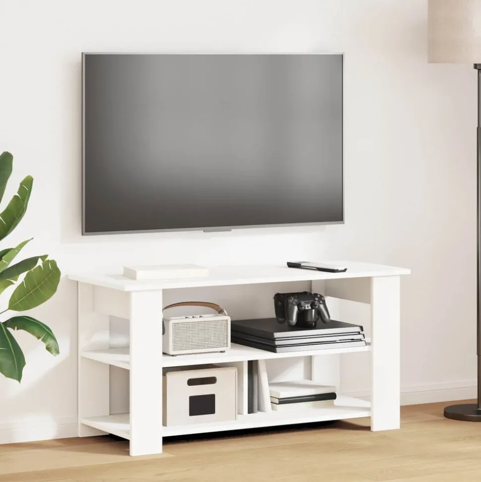 vidaXL TV-standaard Wit 100 x 40 x 50 cm