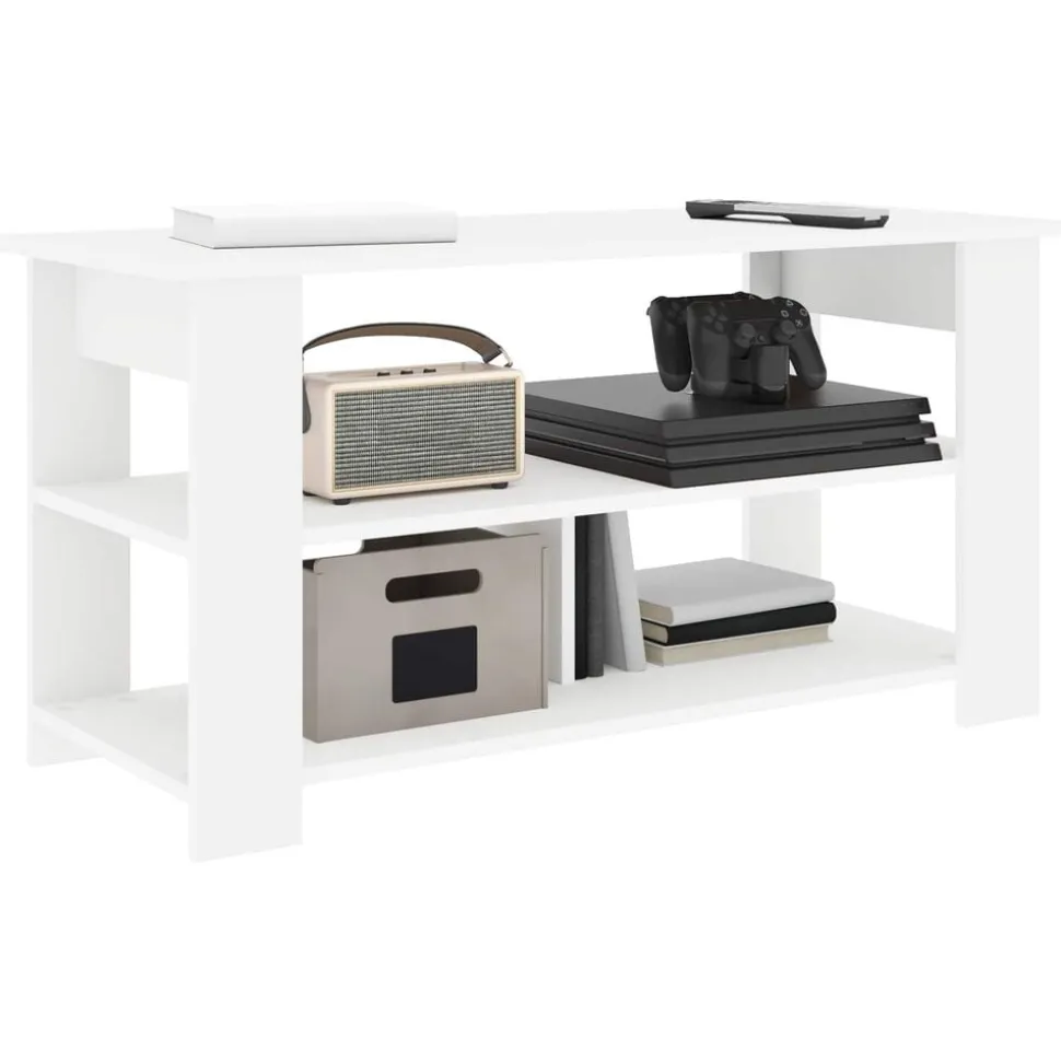 vidaXL TV-standaard Wit 100 x 40 x 50 cm