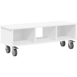 vidaXL TV-standaard Wit 100 x 35 x 35 cm Bewerkt hout