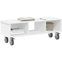 vidaXL TV-standaard Wit 100 x 35 x 35 cm Bewerkt hout