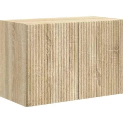 vidaXL TV-wandkast Sonoma Eiken 59,5 x 31 x 40 cm Bewerkt hout