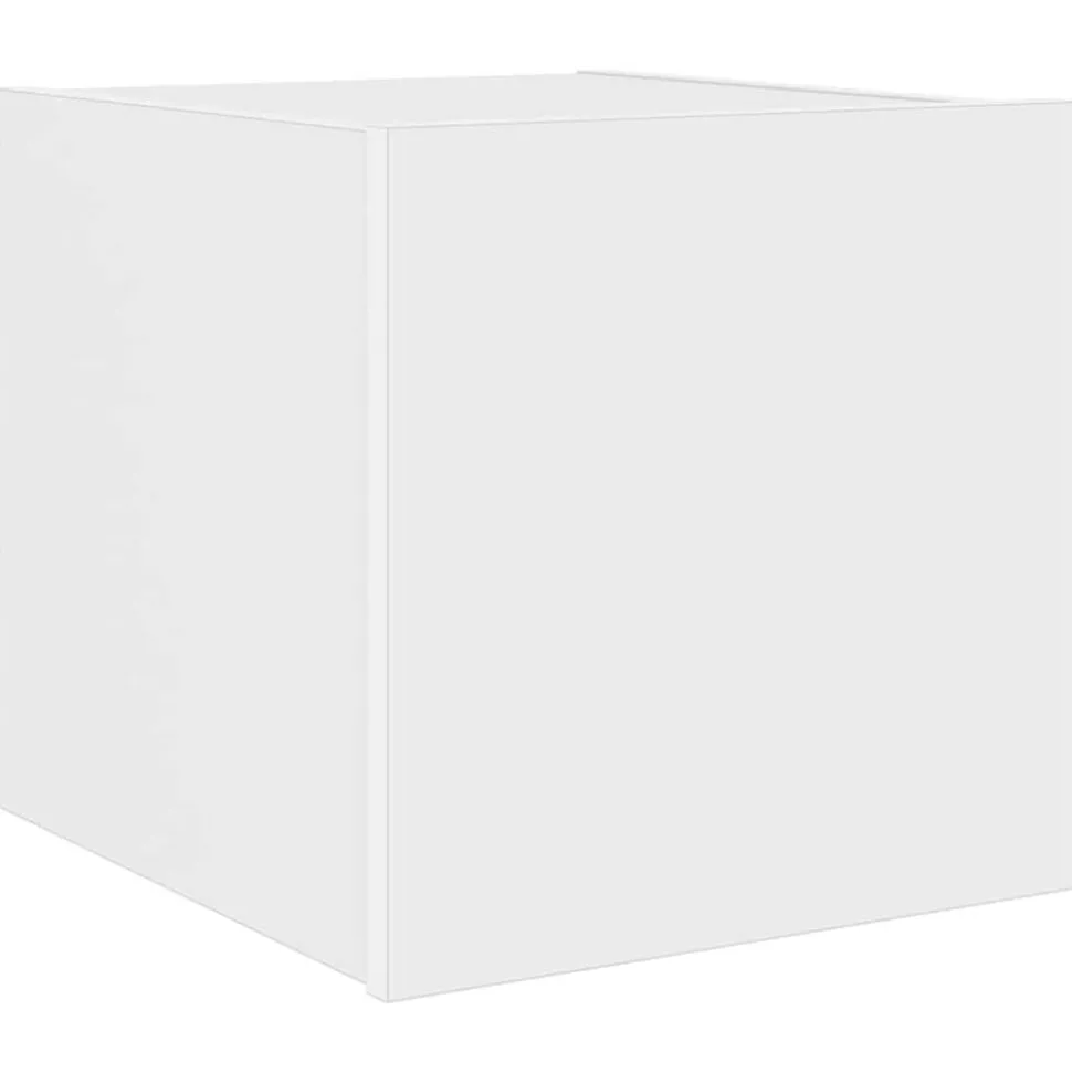 vidaXL Tv-wandmeubel met LED-verlichting 30,5x35x30 cm wit