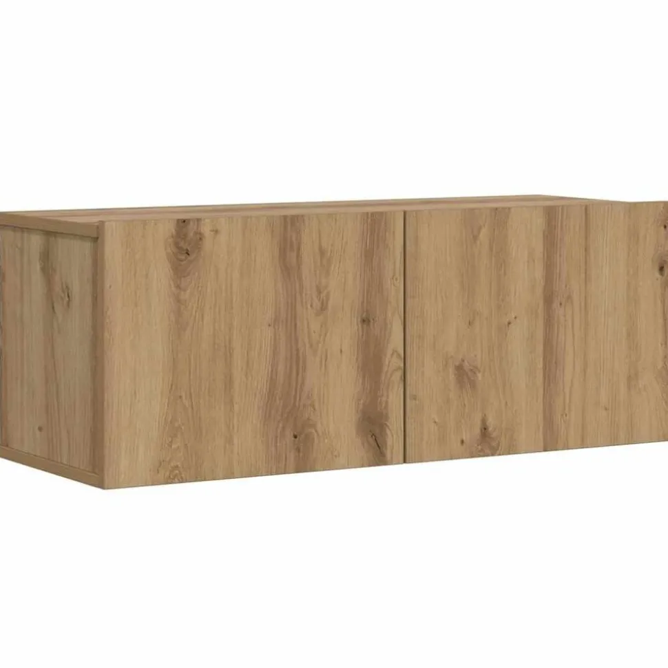vidaXL Tv-wandmeubel 80x30x30 cm bewerkt hout artisanaal eikenkleurig