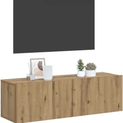 vidaXL Tv-wandmeubel 80x30x30 cm bewerkt hout artisanaal eikenkleurig