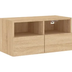 vidaXL Tv-wandmeubel 60x30x30 cm bewerkt hout sonoma eikenkleurig