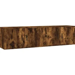 vidaXL Tv-wandmeubels 2 st 80x34,5x40 cm gerookt eikenkleurig