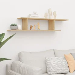vidaXL Tv-wandschap 125x18x23 cm bewerkt hout sonoma eikenkleurig