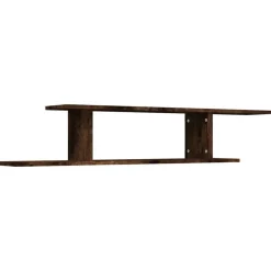 vidaXL Tv-wandschap 125x18x23 cm bewerkt hout gerookt eikenkleurig