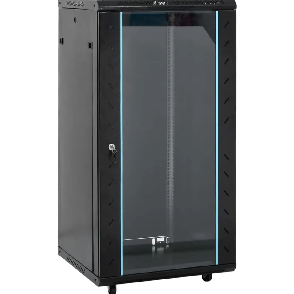 vidaXL 22U Netwerkkast met Draaipoten 19" IP20 60x60x120 cm