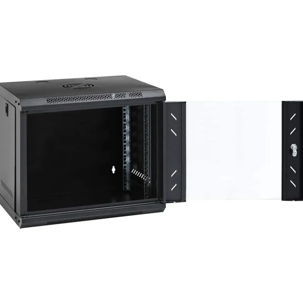 vidaXL 9U Wandgemonteerde Netwerkkast 19" IP20 53x40x45 cm