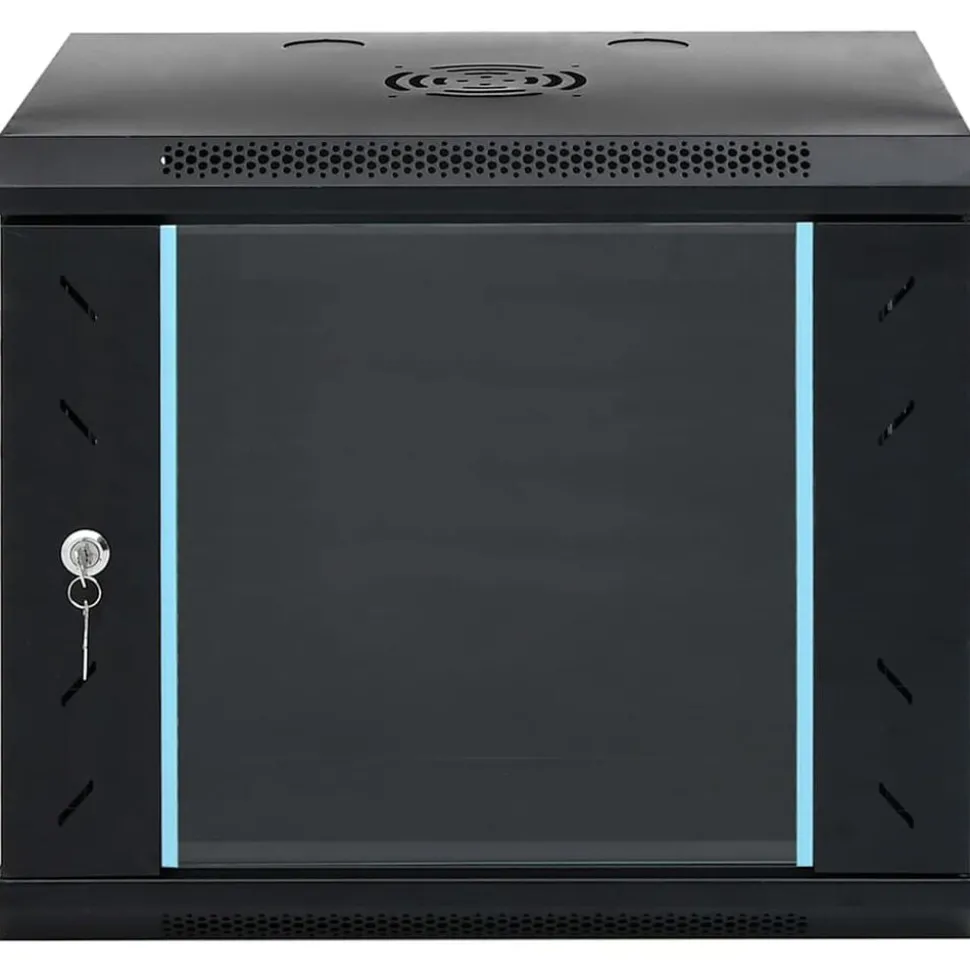 vidaXL 9U Wandgemonteerde Netwerkkast 19" IP20 53x40x45 cm