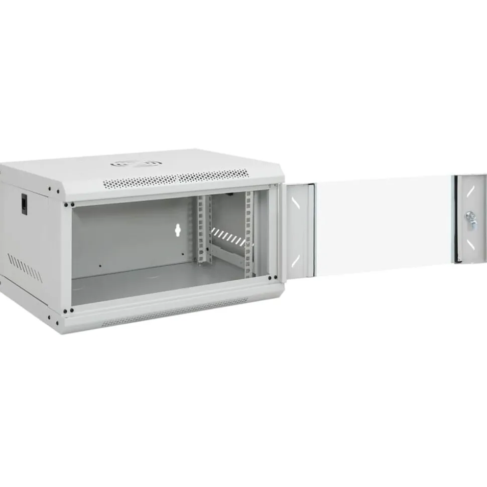 vidaXL 6U Wandgemonteerde Netwerkkast 19" IP20 53x40x30 cm