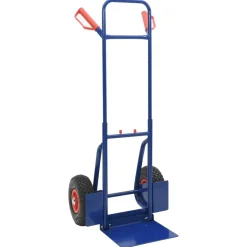 vidaXL Uittrekbare handkar Blauw en Rood 49,5 x 53 x 114 cm Staal