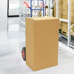 vidaXL Uittrekbare handkar Blauw en Rood 49,5 x 53 x 114 cm Staal