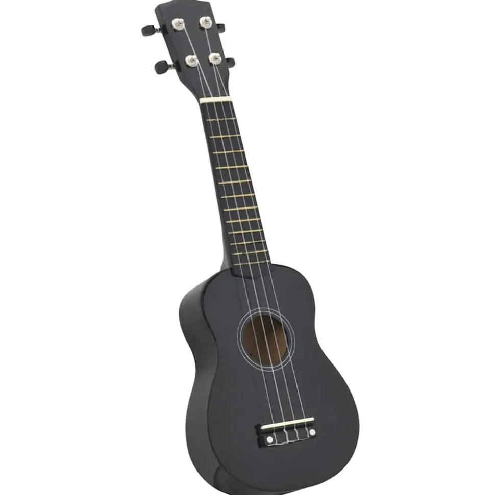vidaXL Ukuleleset met tas voor kinderen sopraan 21'' zwart
