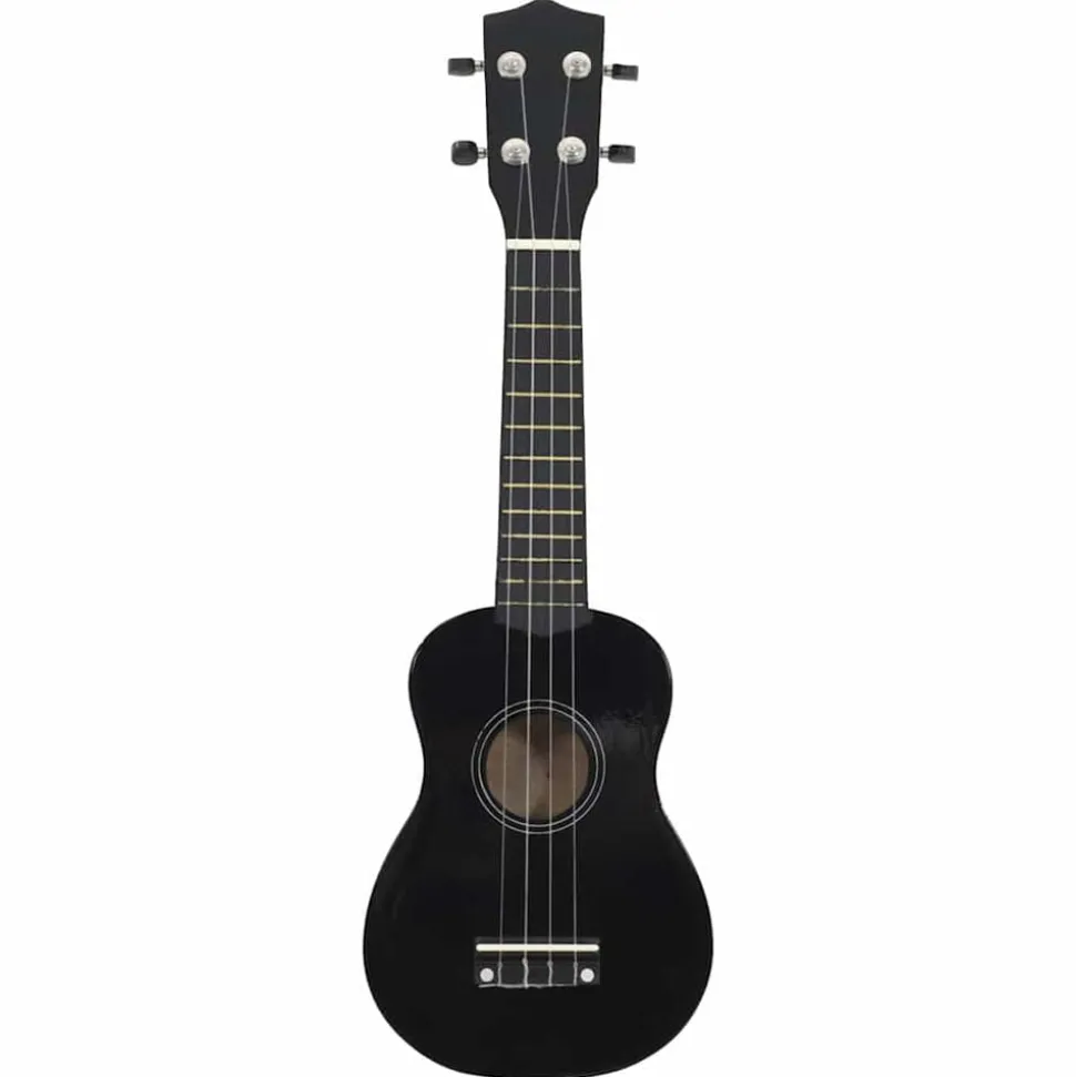 vidaXL Ukuleleset met tas voor kinderen sopraan 21'' zwart