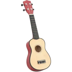 vidaXL Ukuleleset met tas voor kinderen sopraan 21'' lichthoutkleurig