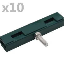 vidaXL U-matverbinding 10 sets groen