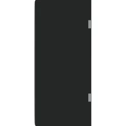 vidaXL Urinoirschot wandgemonteerd 90x40 cm gehard glas zwart