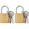 vidaXL U-slot met sleutels 2 pcs Koper IJzer