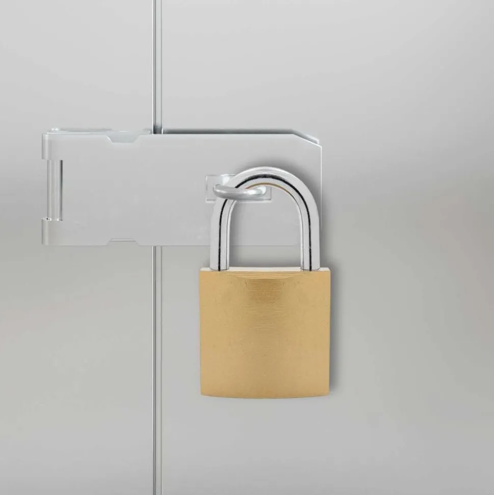 vidaXL U-slot met sleutels 100 pcs Koper IJzer