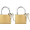 vidaXL U-slot met sleutels 2 pcs Koper IJzer