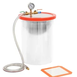 vidaXL Vacuümkamer 22,7 L roestvrij staal
