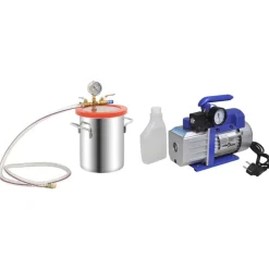 vidaXL Vacuümkamer met 1-traps pomp 5,5 L