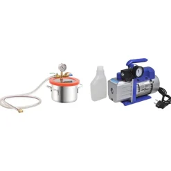 vidaXL Vacuümkamer met 1-traps pomp 3,7 L