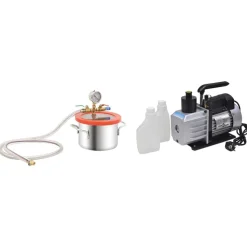 vidaXL Vacuümkamer met 2-traps pomp 3,7 L