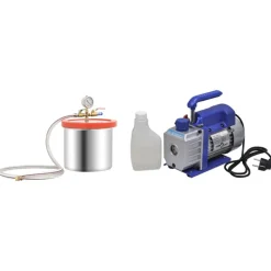 vidaXL Vacuümkamer met 1-traps pomp 7,4 L