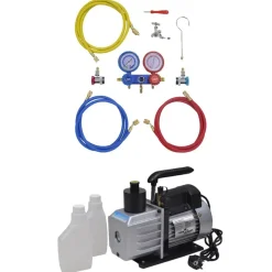 vidaXL Vacuümpomp 50 L/min met 2-voudige manometerset