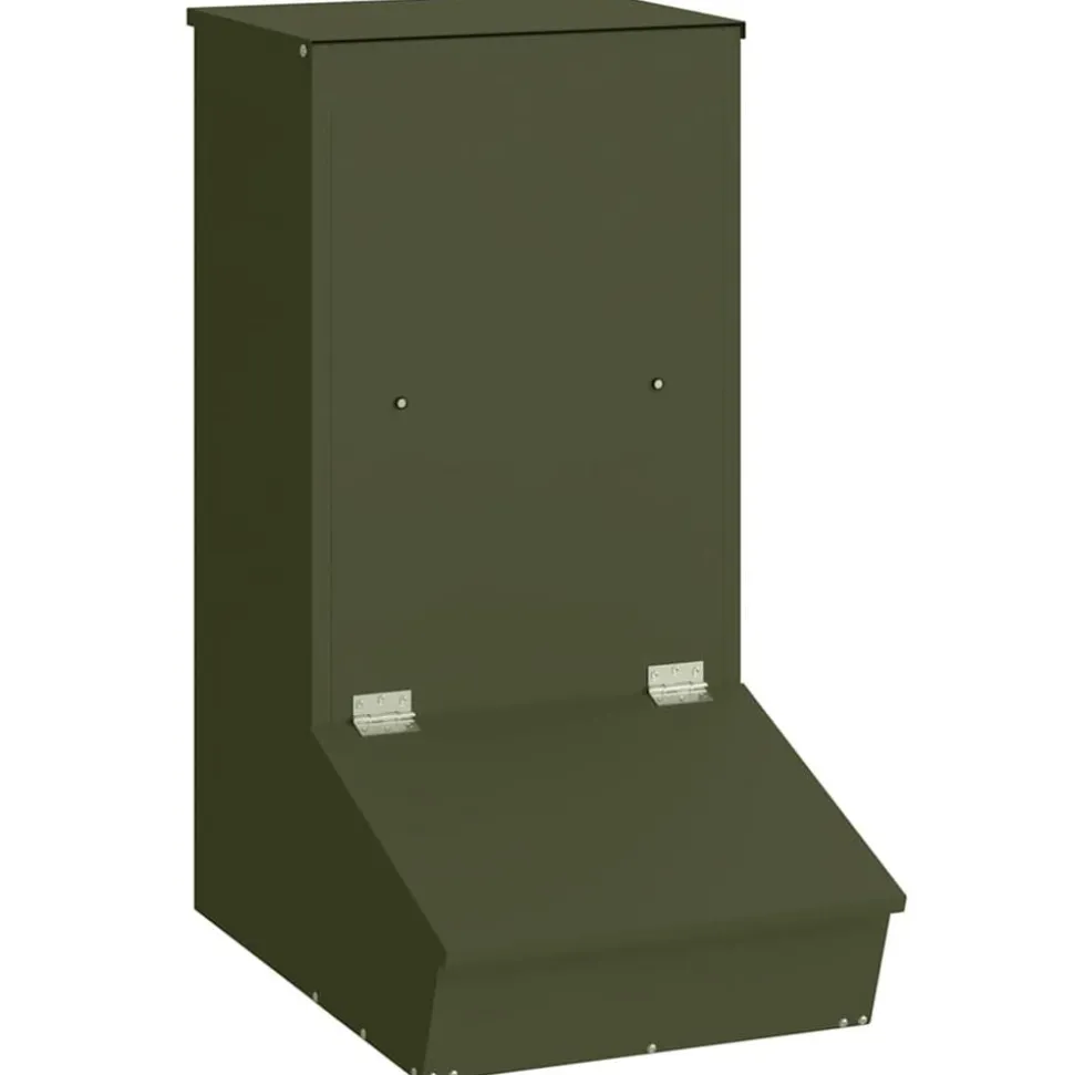 vidaXL Varkensvoeder Olijf Groen 55 x 38 x 76 cm Koudgewalst Staal