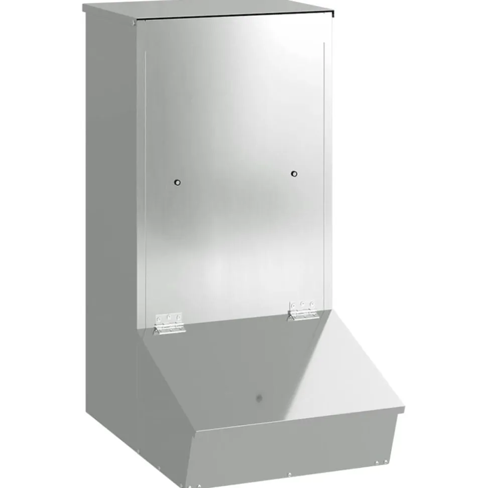 vidaXL Varkensvoeder Zilver 55 x 38 x 76 cm Gegalvaniseerd staal