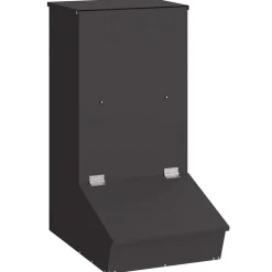 vidaXL Varkensvoeder Zwart 55 x 38 x 76 cm Koudgewalst Staal