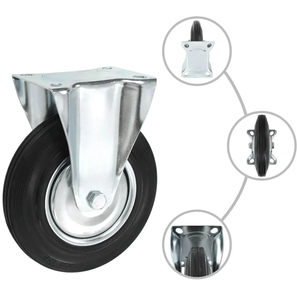 vidaXL Vaste wielen 4 st 200 mm