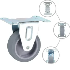 vidaXL Vaste wielen 4 st 75 mm