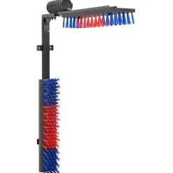 vidaXL Vee borstels Verstelbaar Rood en blauw 84 x 10 x 91 cm PVC