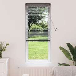 vidaXL Venetiaanse Blind Zilvergrijs 150 x 40 cm PVC
