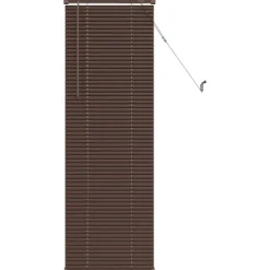 vidaXL Venetiaanse Blind Donkerbruin met Patroon 150 x 40 cm PVC