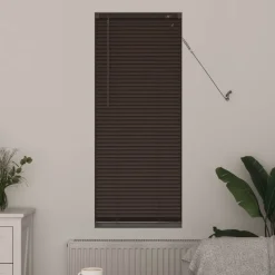 vidaXL Venetiaanse Blind Donkerbruin met Patroon 150 x 40 cm PVC