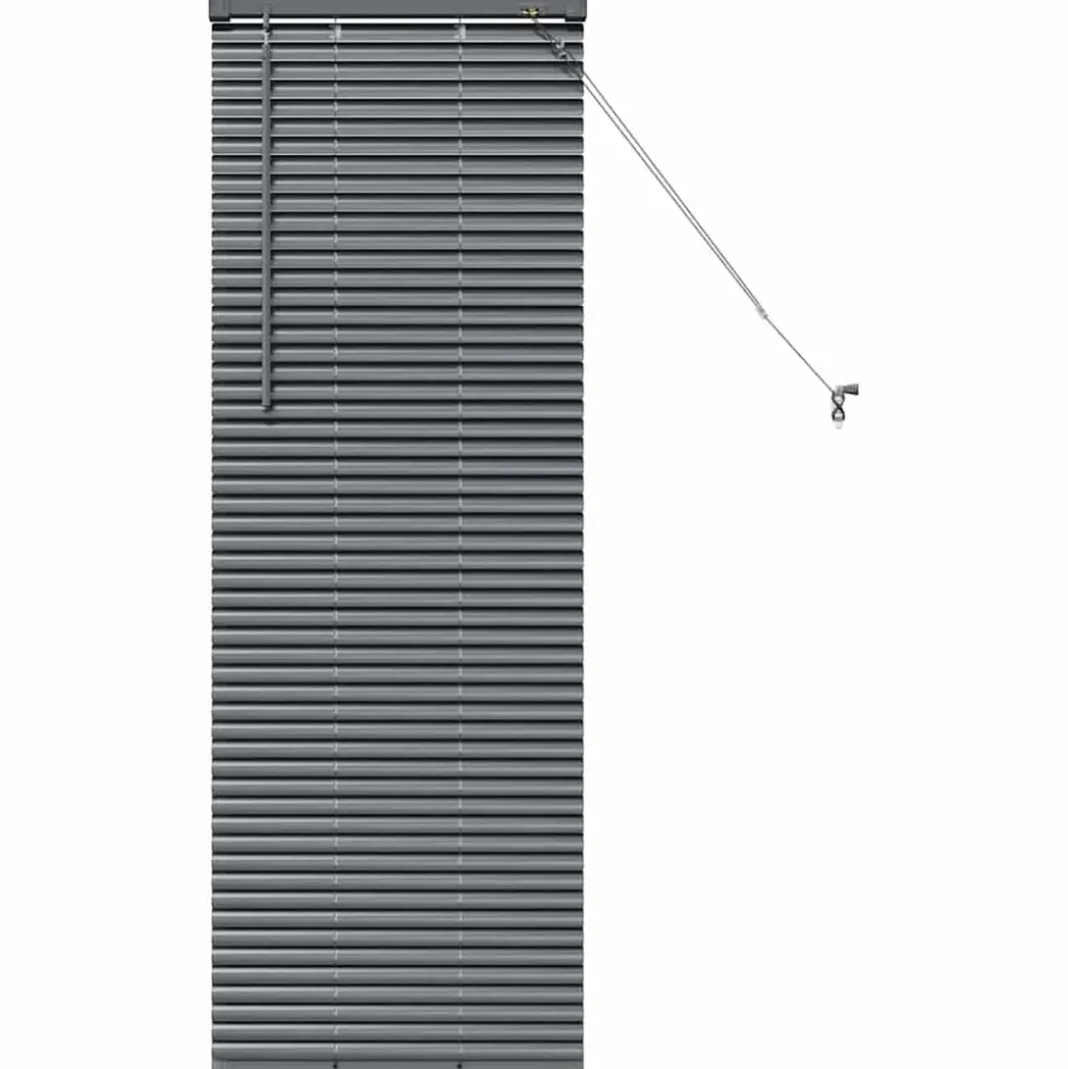vidaXL Venetiaanse Jaloezieën Donkergrijs 130 x 40 cm Aluminium