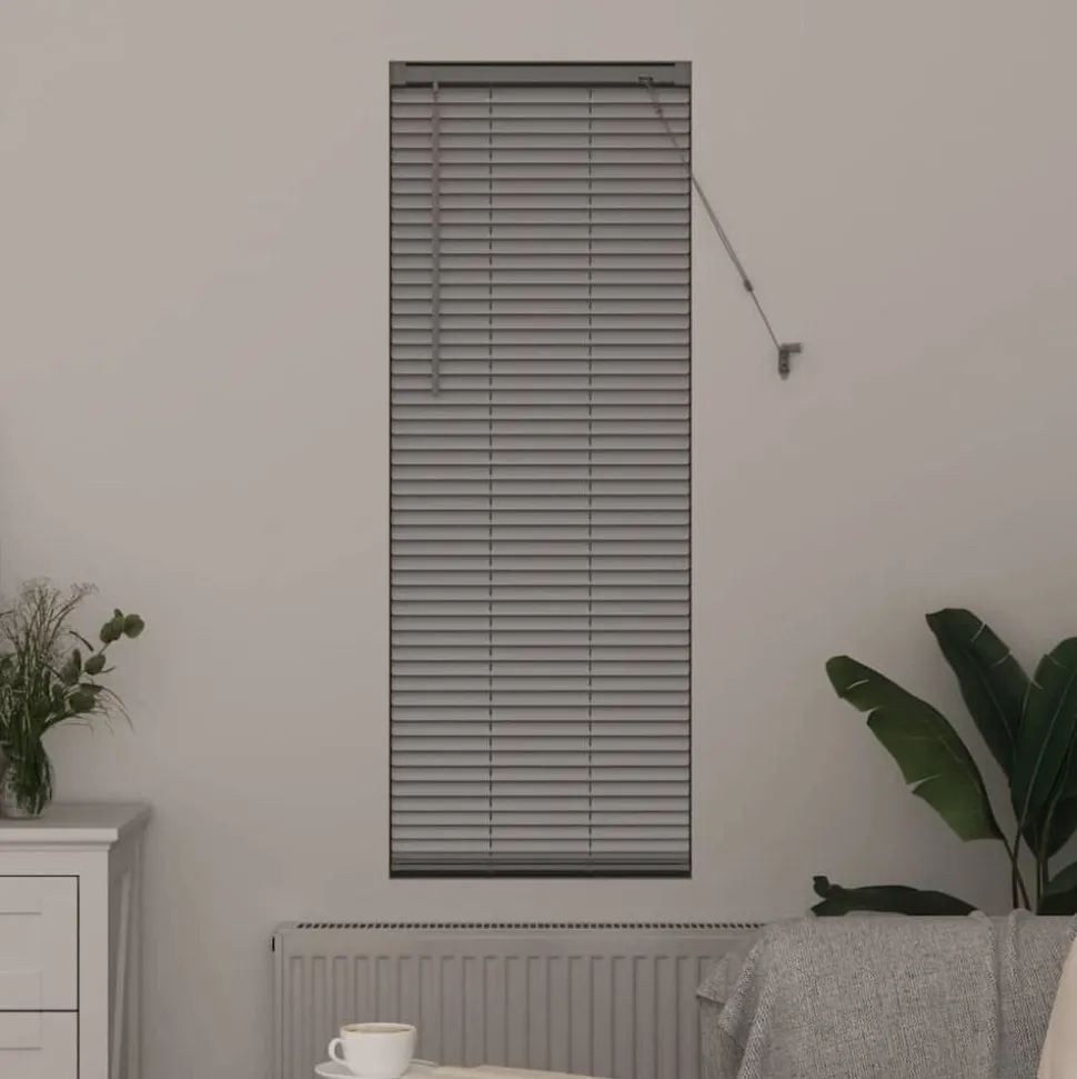 vidaXL Venetiaanse Jaloezieën Zilver 130 x 40 cm Aluminium
