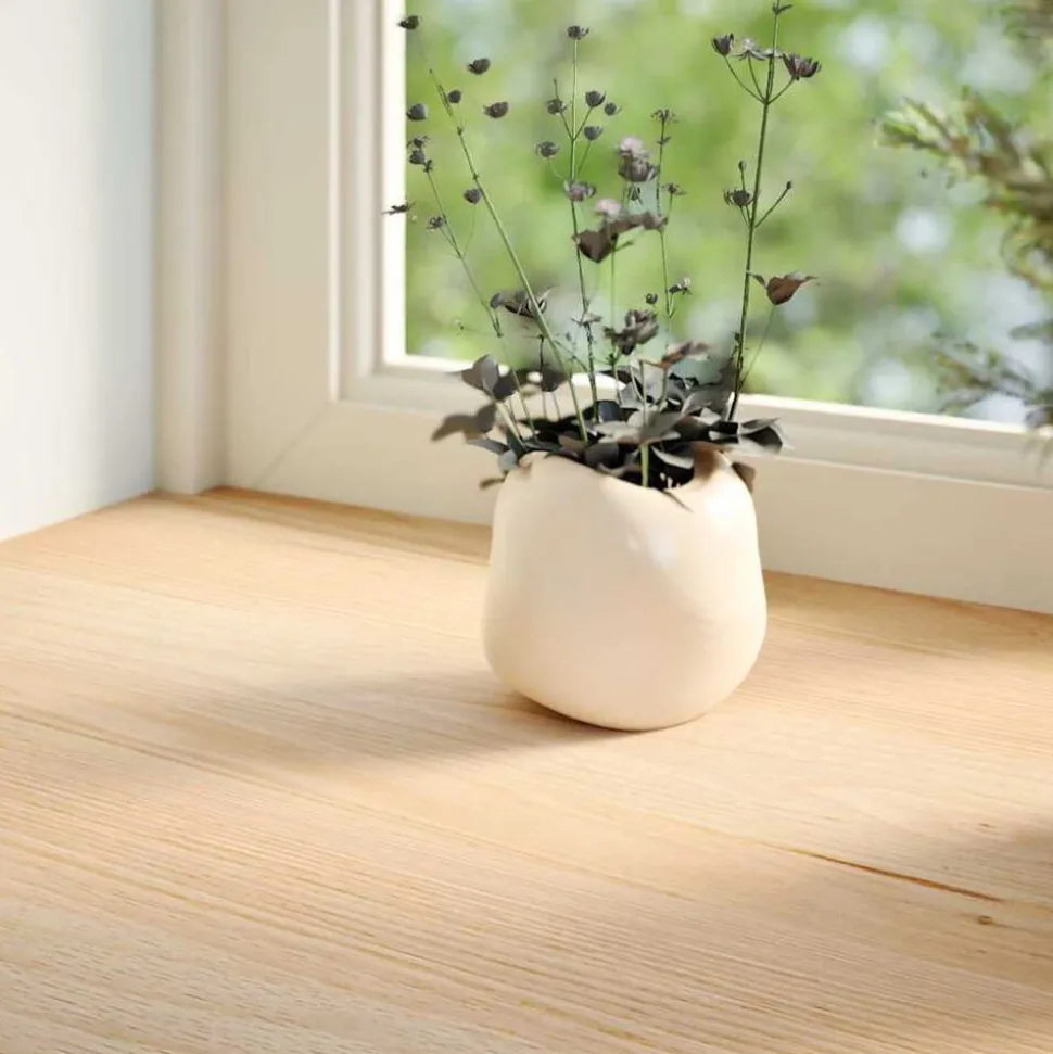vidaXL Vensterbanken 2 st onbehandeld 70x15x2 cm massief eikenhout