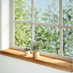 vidaXL Vensterbanken 2 st 70x15x2 cm massief eikenhout lichtbruin