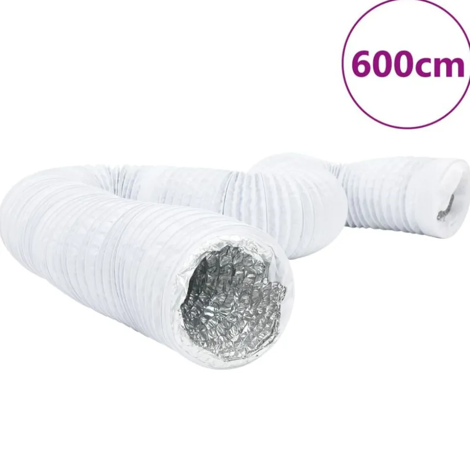 vidaXL Ventilatieslang Ø10 cm 6 m aluminium en PVC