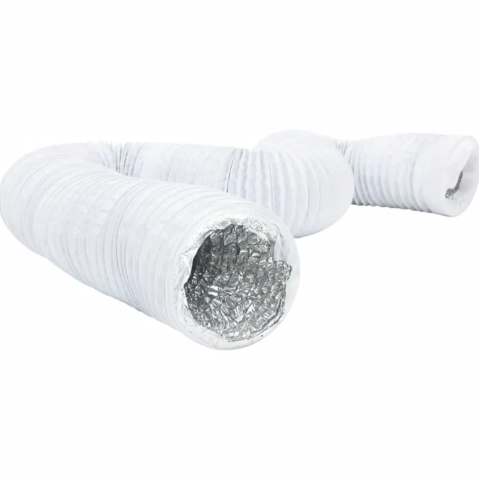vidaXL Ventilatieslang Ø10 cm 6 m aluminium en PVC